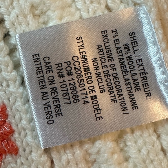 Alice + Olivia Darren Embroidered Puff Sleeve Sweater Size XS - Picture 4 of 10